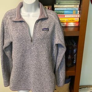 Patagonia purple Better Sweater quarter zip EUC